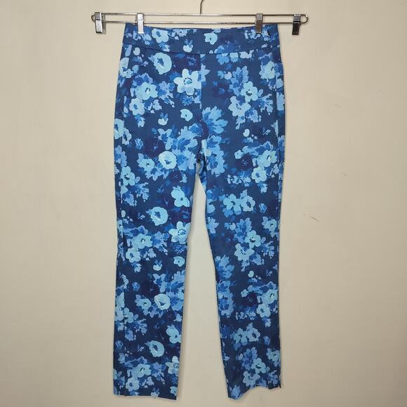 J. Crew Remi Ankle Pants 8 Tall Floral Office Work - Picture 2 of 8